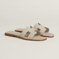 Hermès Oran Sandal Ivory Leather