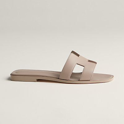 Hermès Oran Sandal Beige Leather