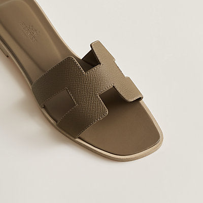 Hermès Oran Sandal Etoupe Leather
