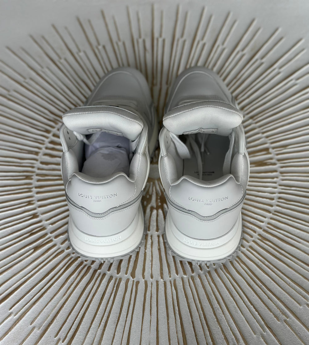 Louis Vuitton Run Away Maxi Sneaker – Oversized White Calf Leather (Style 1AHSRL, Men’s)