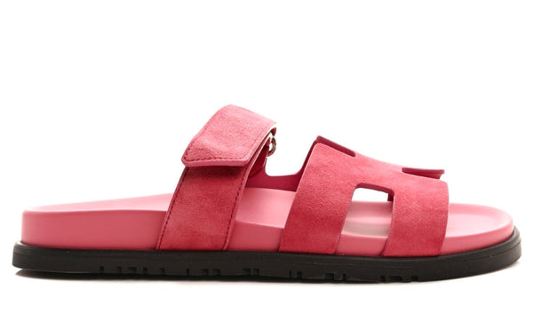 Hermès Sandals | Suede Goatskin Chypre Aphrodite Pink