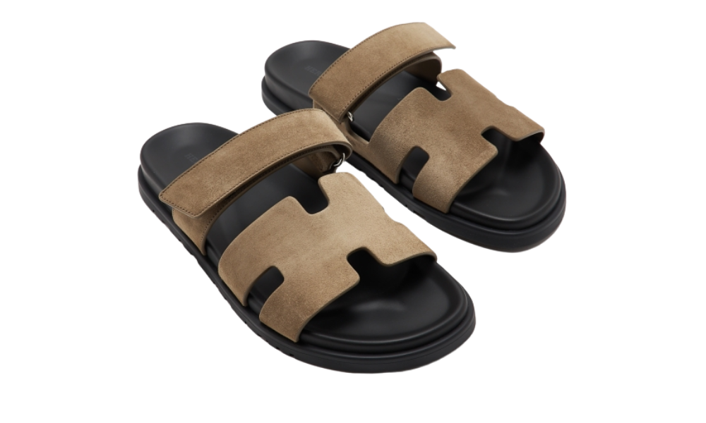 Hermes Chypre Sandal "Brown Suede"