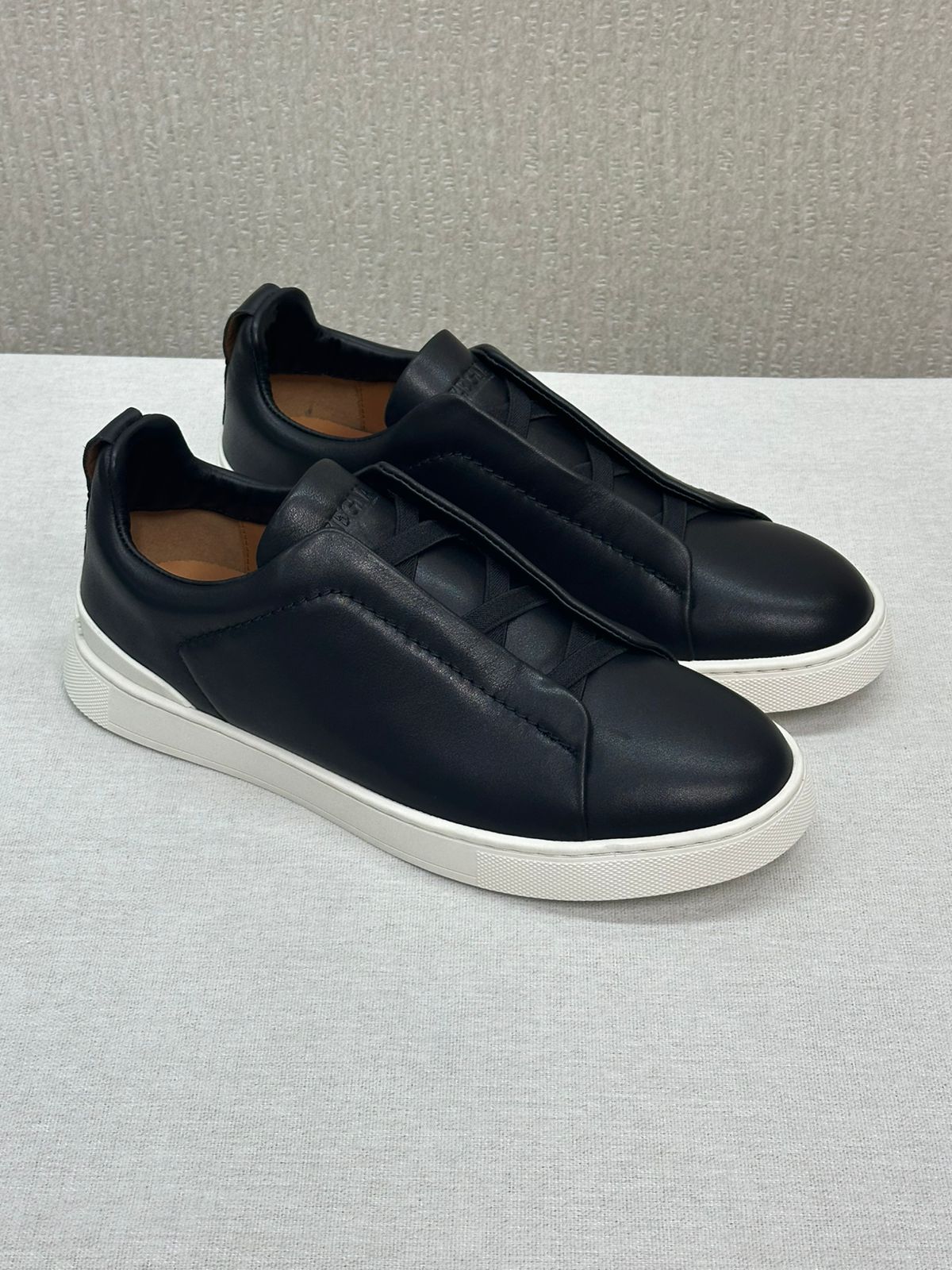 Zegna Triple Stitch low-top Sneakers | Black