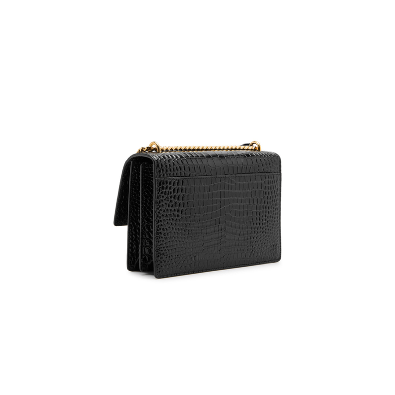 Saint Laurent Bag | Sunset crocodile leather shoulder bag