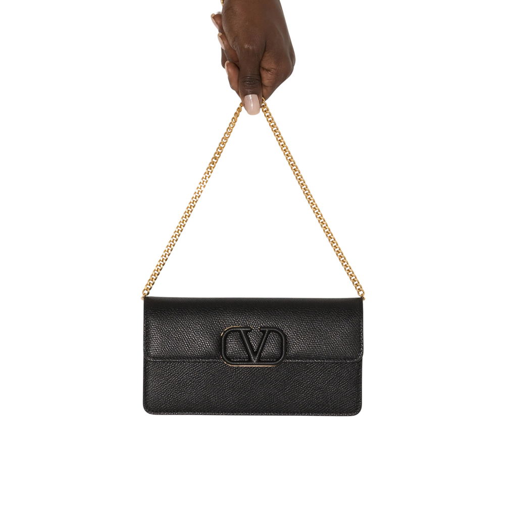 Valentino Garavani | Vlogo grained-leather mini bag