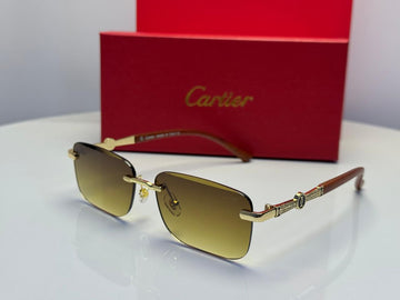 Cartier wood rimless