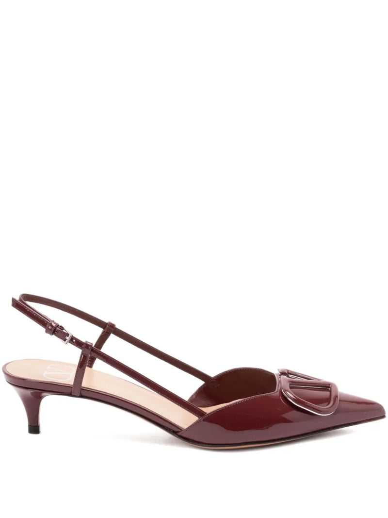 Valentino Garavani v-logo signature slingback pumps