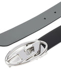 Diesel Logo-plaque Leather Belt