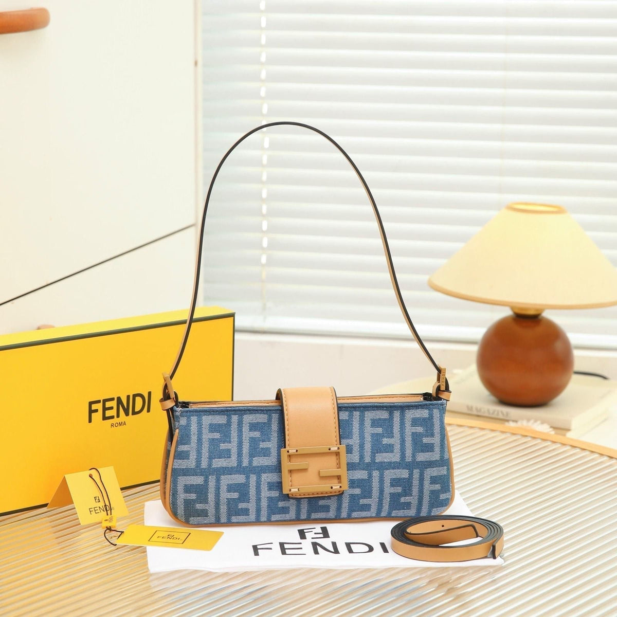 Fendi Shoulder Bag | Blue FFDenim