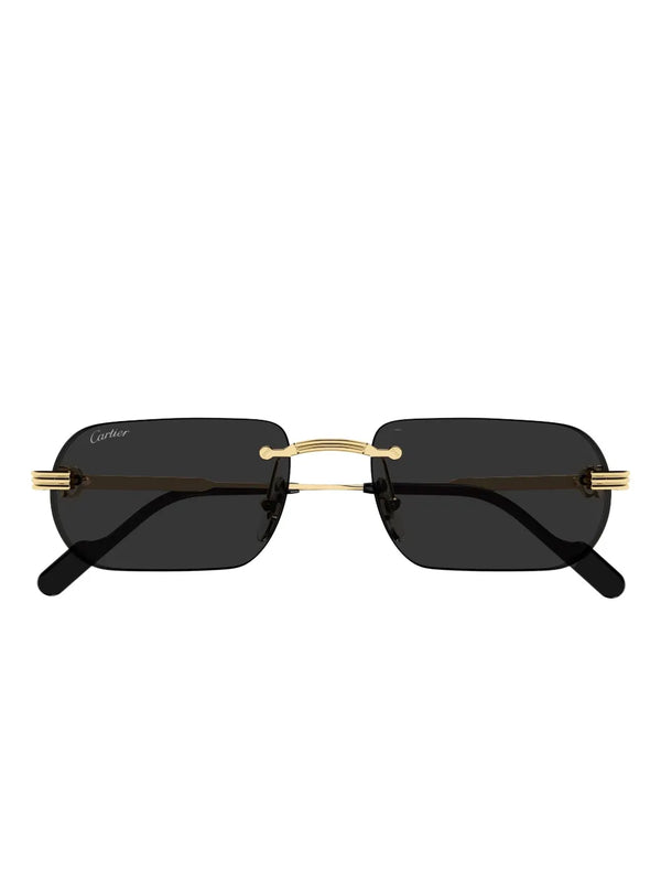 Cartier Eyewear round-frame rimless sunglasses