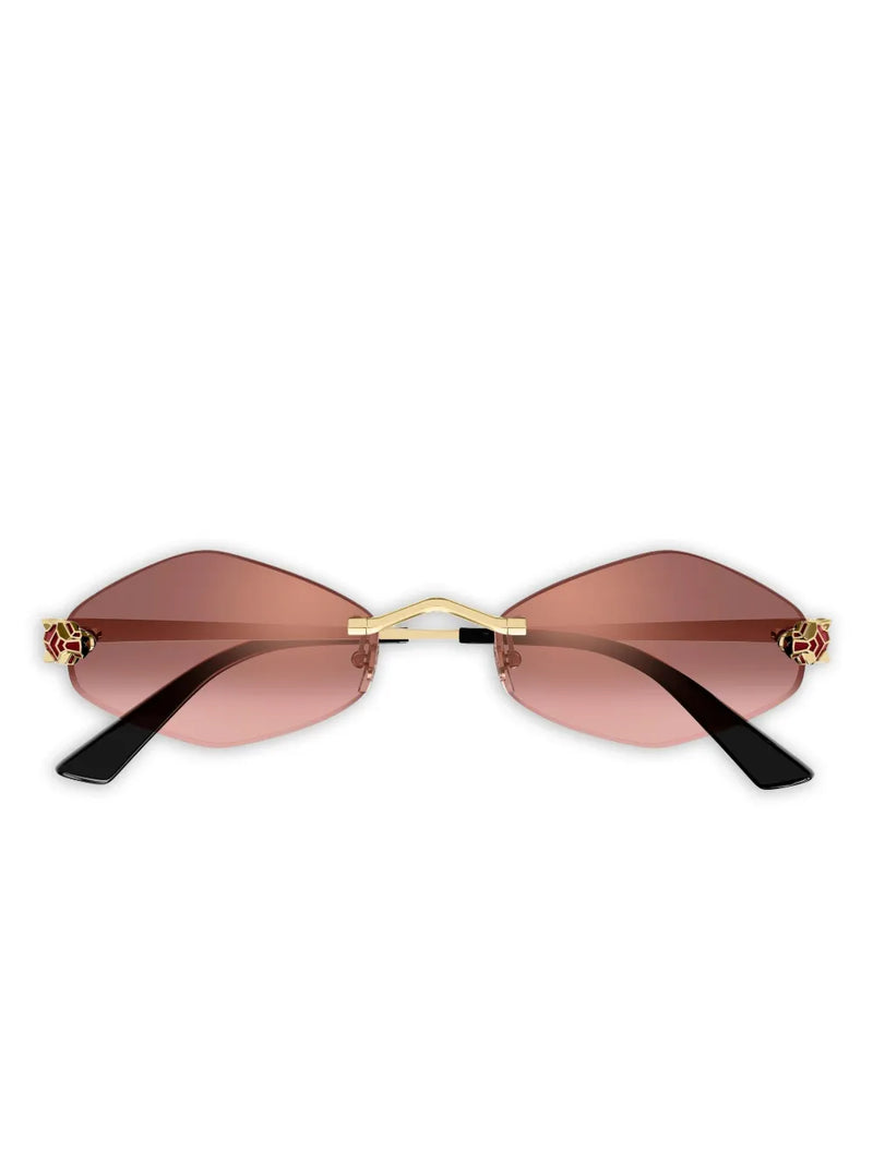 Cartier Glasses | Eyewear Panthere Geometric-frame Sunglasses