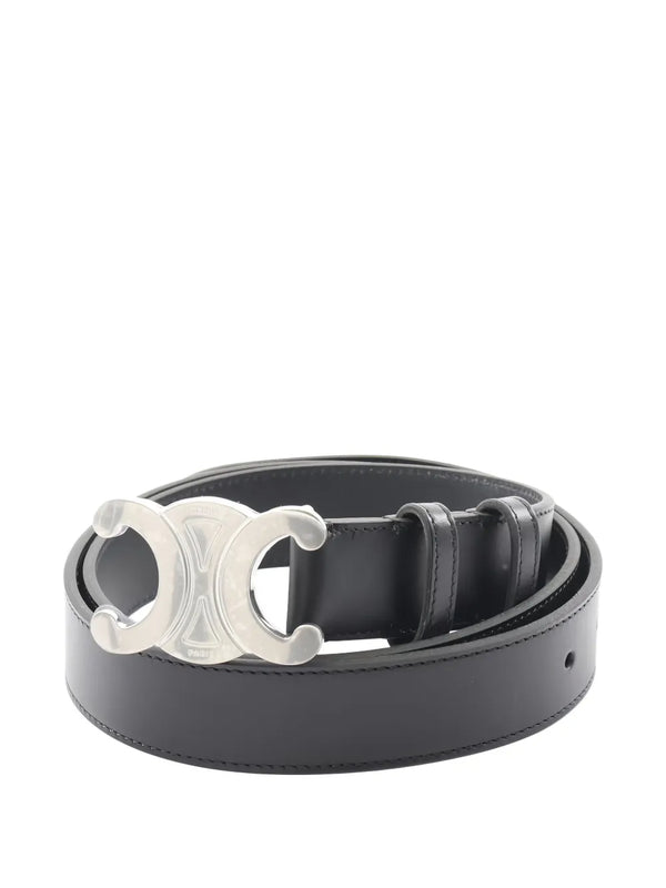 Celine Triomphe belt in black