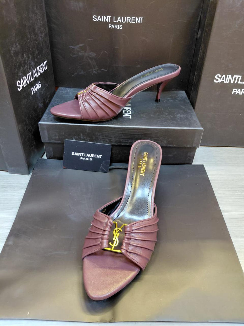 Saint Laurent Babylone mules Rosa