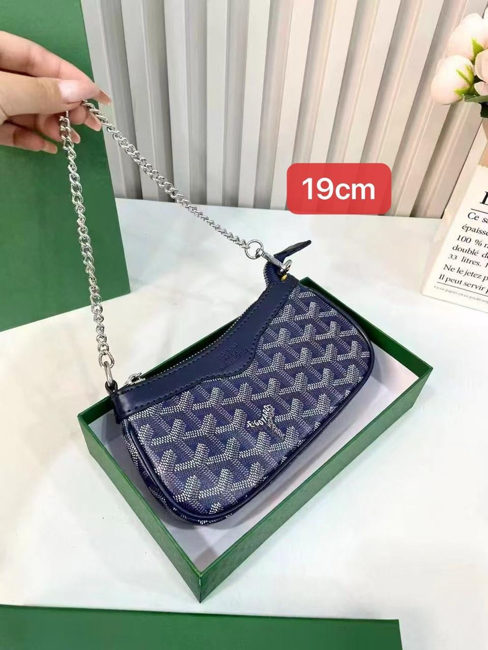 Goyard Bag | Hirondelle PM Navy Blue