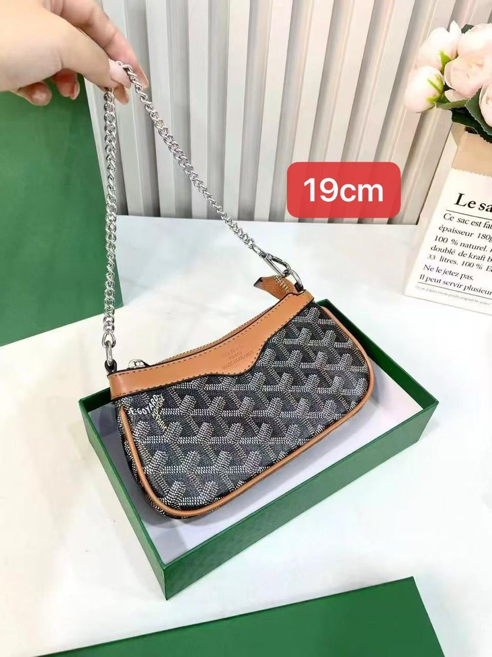 Goyard Bag | Hirondelle PM Grey Camel