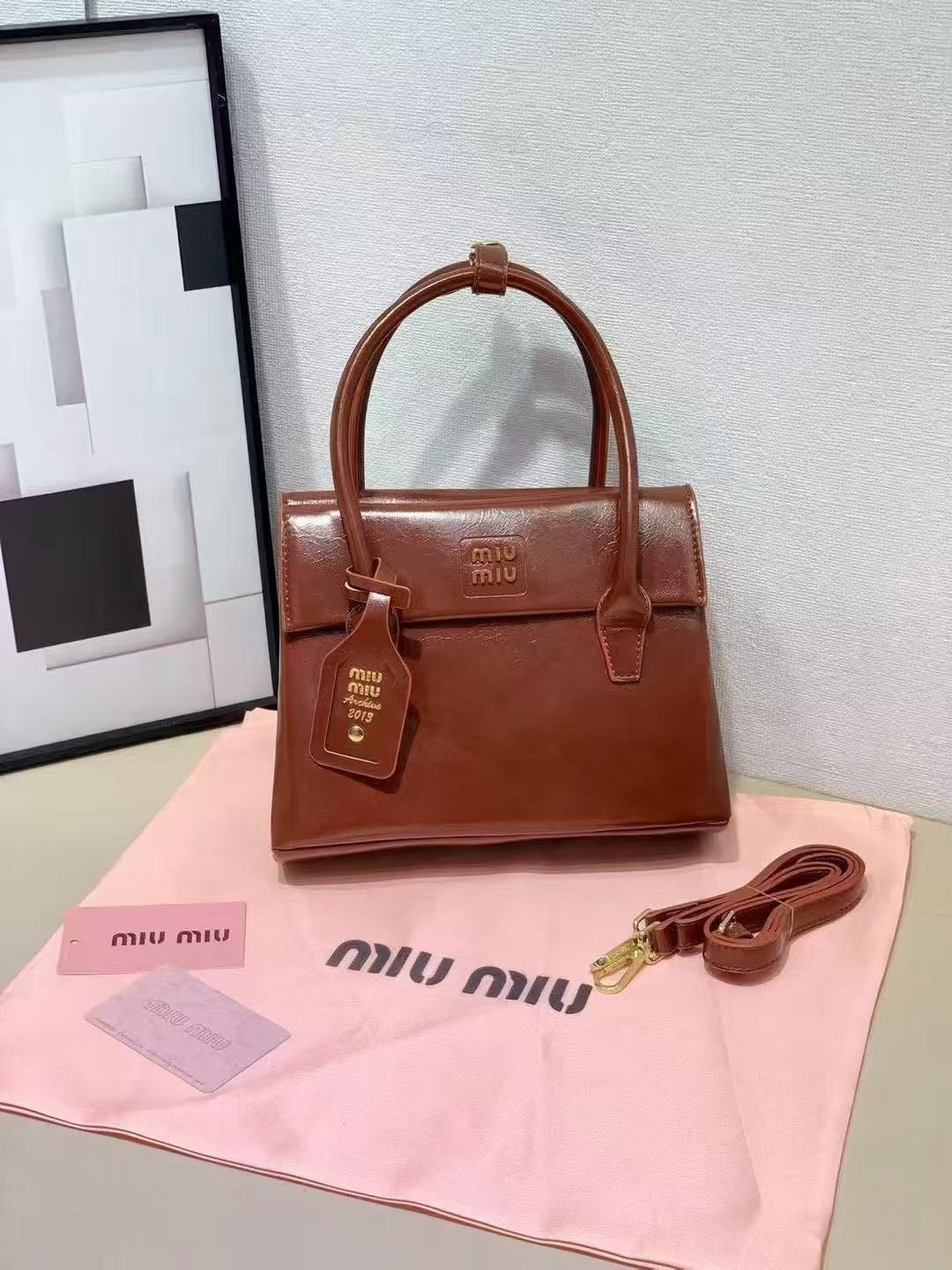 Miu Miu Bag | Solitaire Leather Wood
