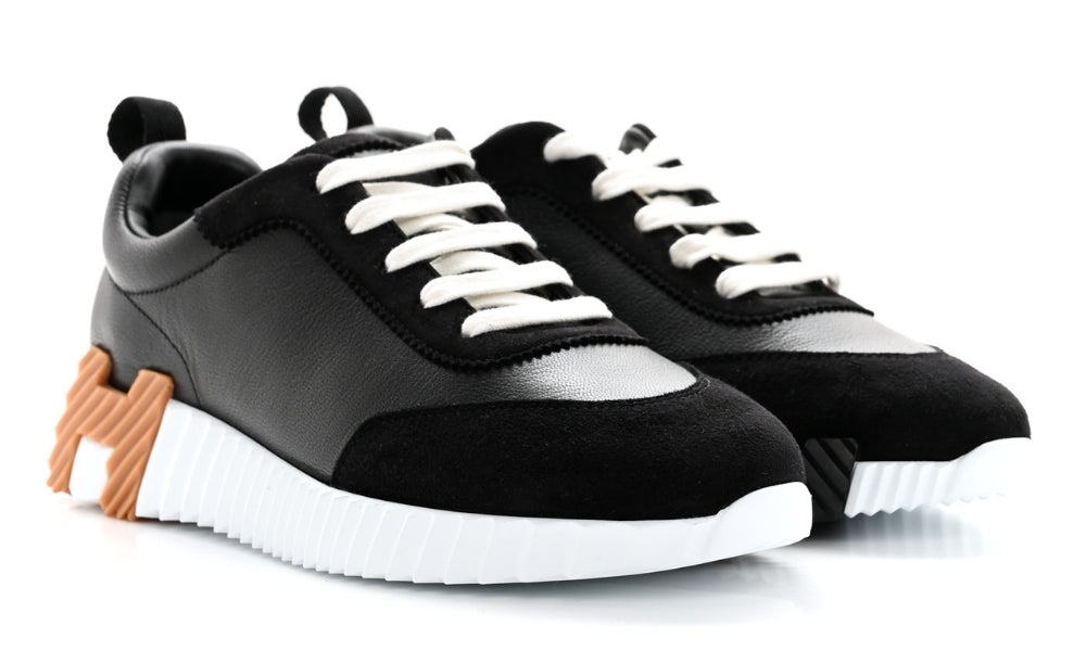 Hermès Air Mesh Suede Goatskin Bouncing "Black"