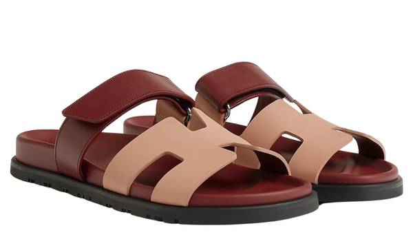 Hermès Sandals | Chypre Beige Perlino / Red H