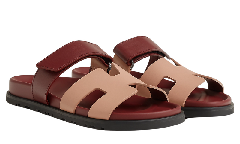 Hermès Sandals | Chypre Beige Perlino / Red H