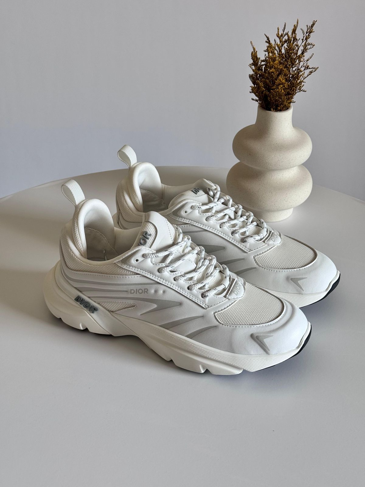 B44 Blade Sneaker White Technical Mesh and White Technical Fabric | DIOR