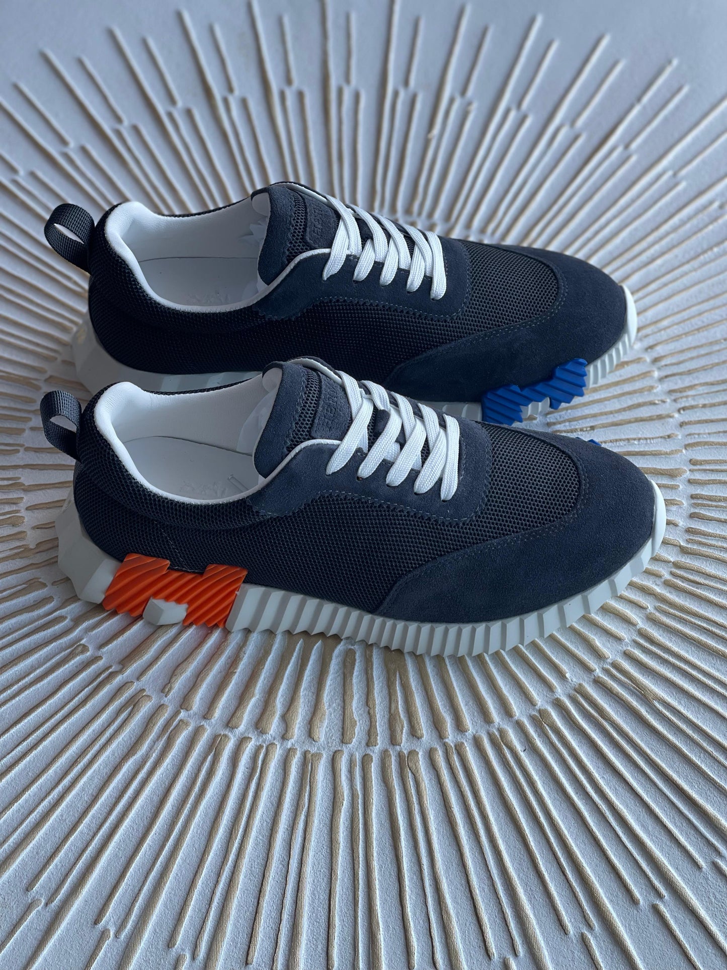 Hermès Bouncing Sneaker – Marine Mesh & Suede Goatskin (Men’s)