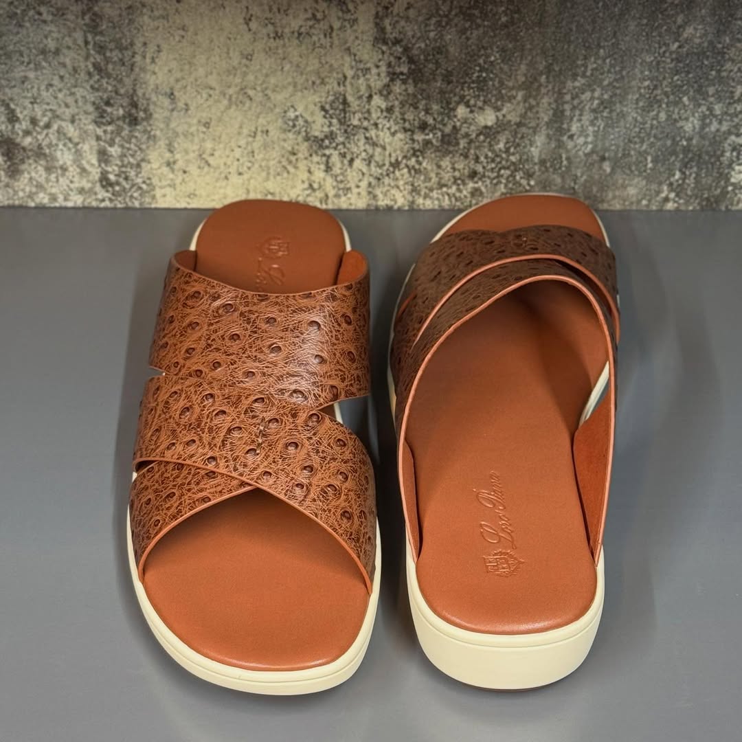 Loro Piana Palm Sandals in ox Leather