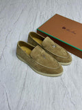 Loro Piana Loafers | Summer Charms Walk Olive Green