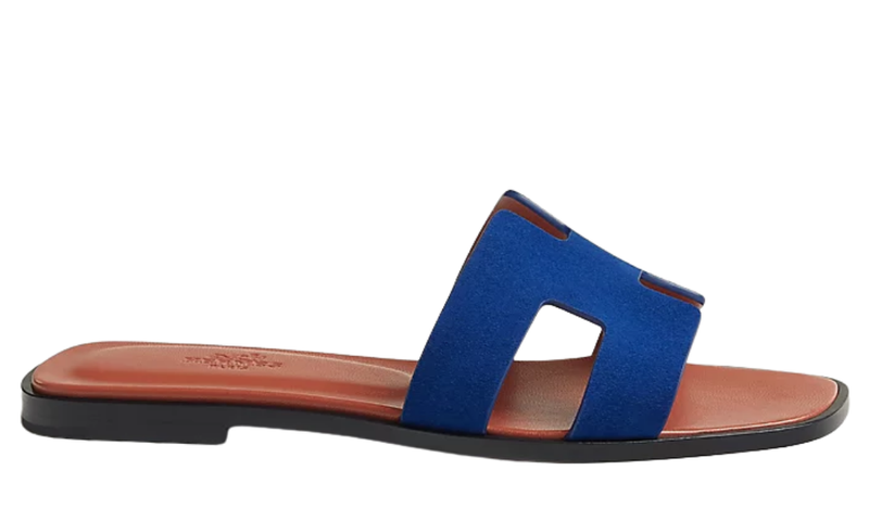Hermès Sandals | Oran Smalt Blue