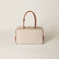 Miu Miu Bag | Beau canvas and leather bag Beige/brandy