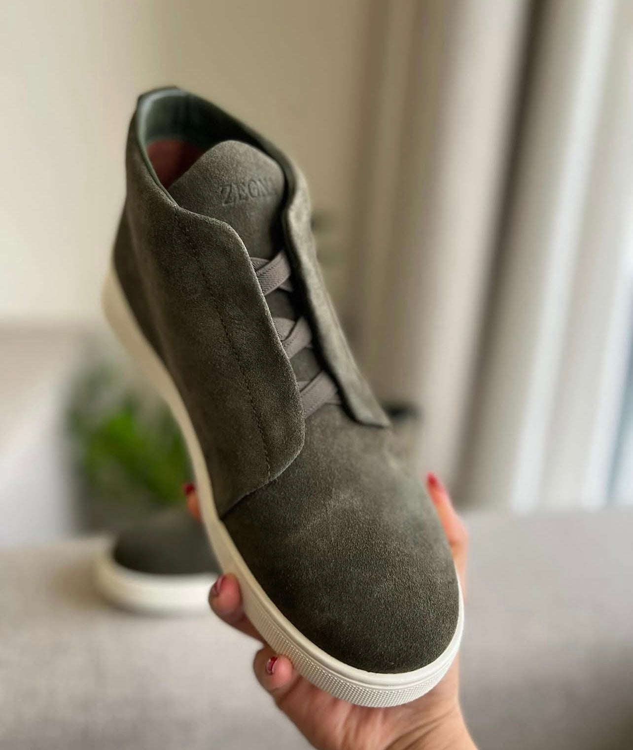 Zegna Suede TRIPLE STITCH Sneakers men