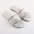 Christian Dior Dway Toile De Jouy Slide Sandals