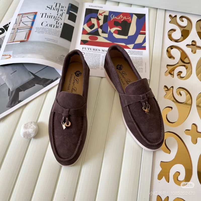 Loro Piana Women's Loafers | Summer Walk Brown