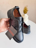 Zegna Black Deerskin Triple Stitch™ Sneakers – Everyday luxury low top