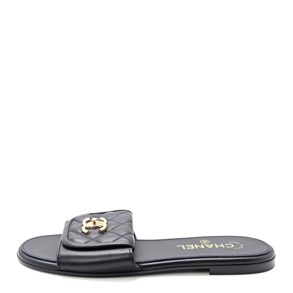 Women's Chain Detail Slide Sandals