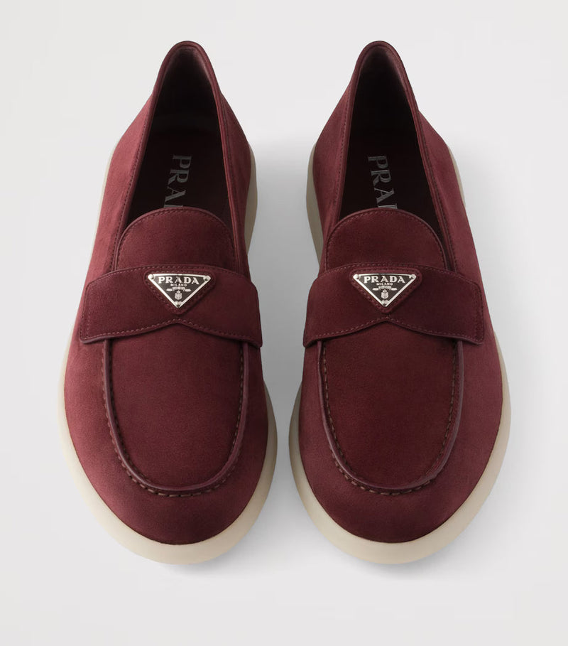 Prada  Women's Loafers | Saint Tropez Burgundy