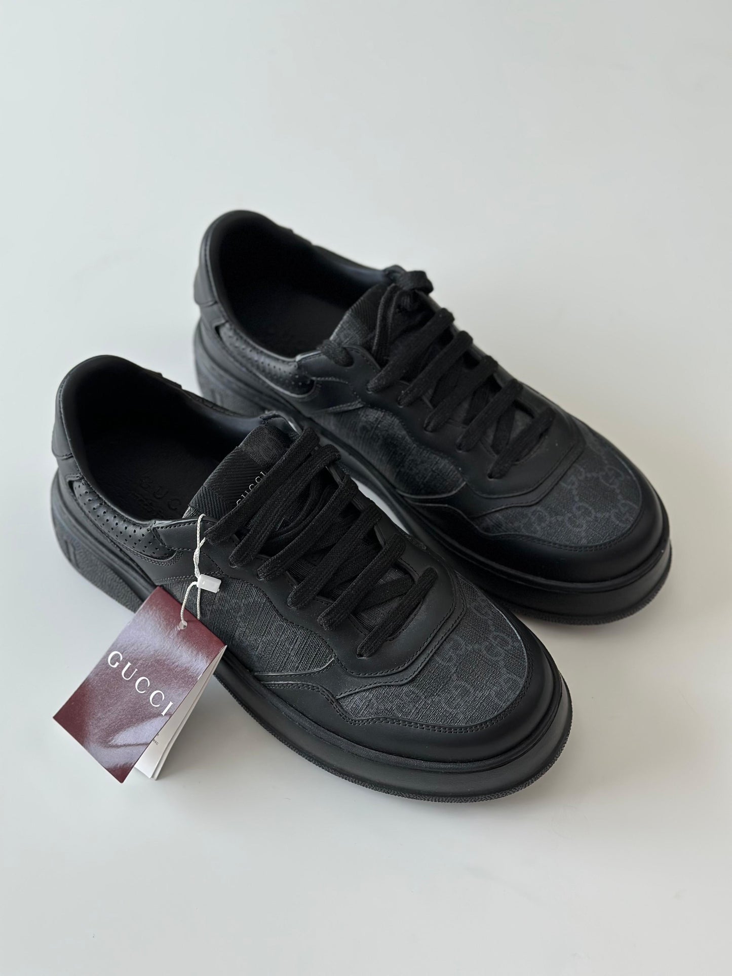 Gucci Chunky B Leather Sneakers – Chunky Low-Top (Perforated or GG Canvas)