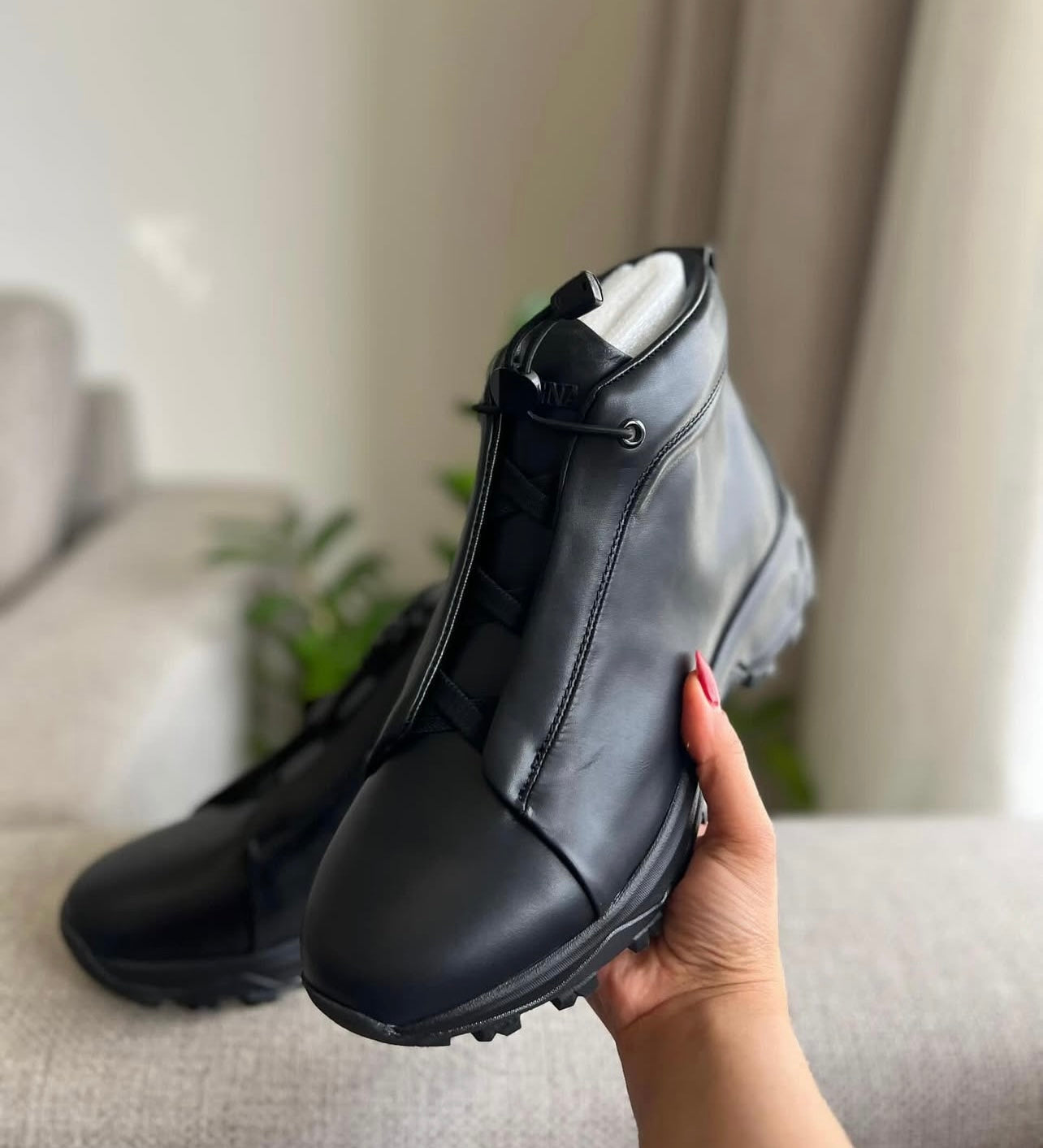 Zegna Triple Stitch Vetta Leather Sneakers | Black