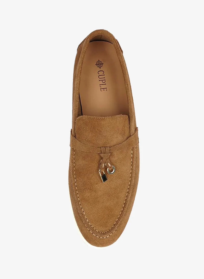Loro Piana Women's Loafers | | Summer Charms Walk Caramel Suede