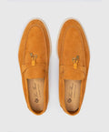 Loro Piana Women's Loafers | Gold Caramel Summer Charms Walk