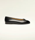 Chanel Women's Loafers | Lambskin And Patent Calfskin Cap Toe CC Black