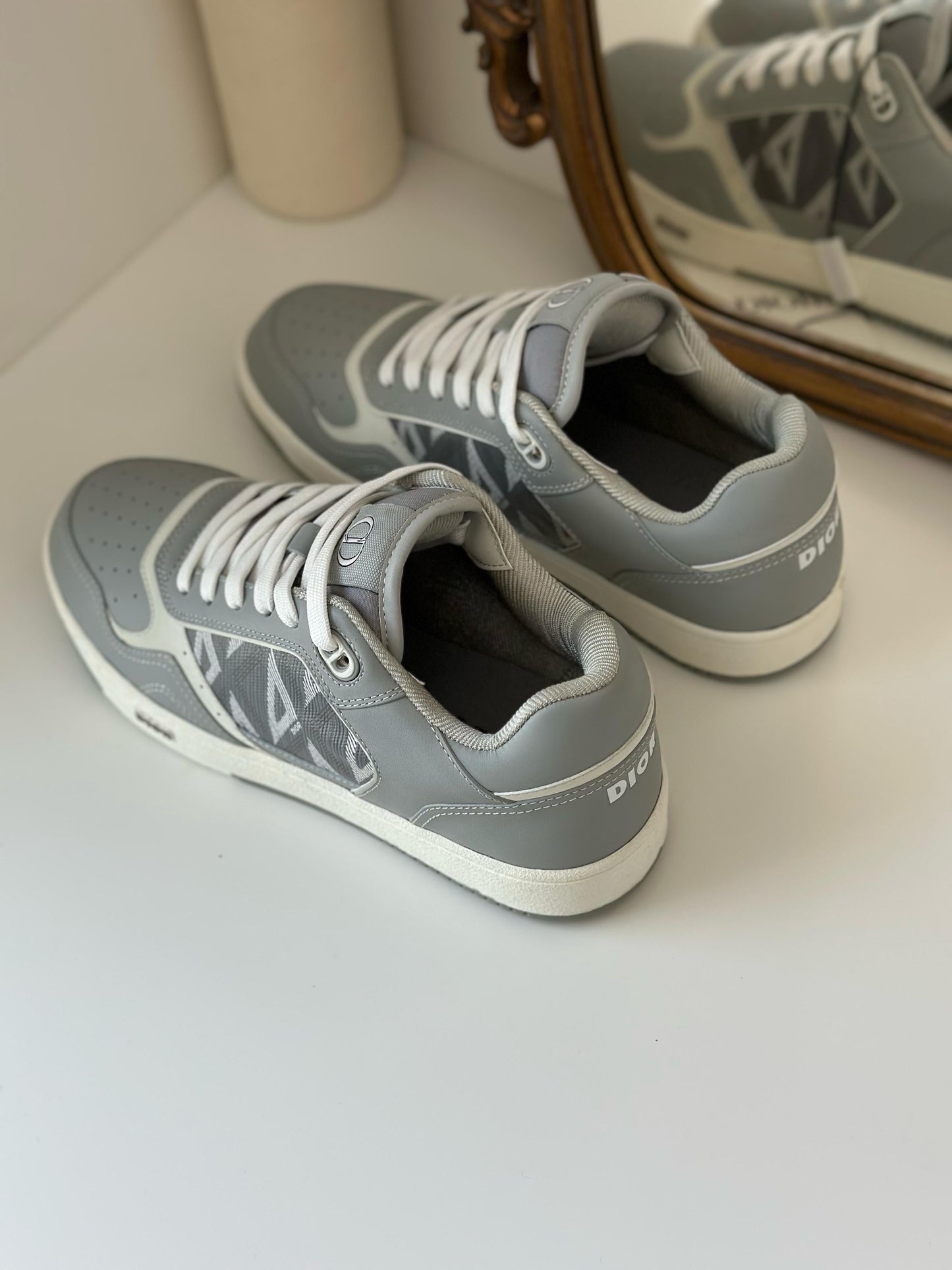 Dior B27 Low 'Grey CD Diamond' Sneakers – 3SN272ZPP86851 (Men’s)