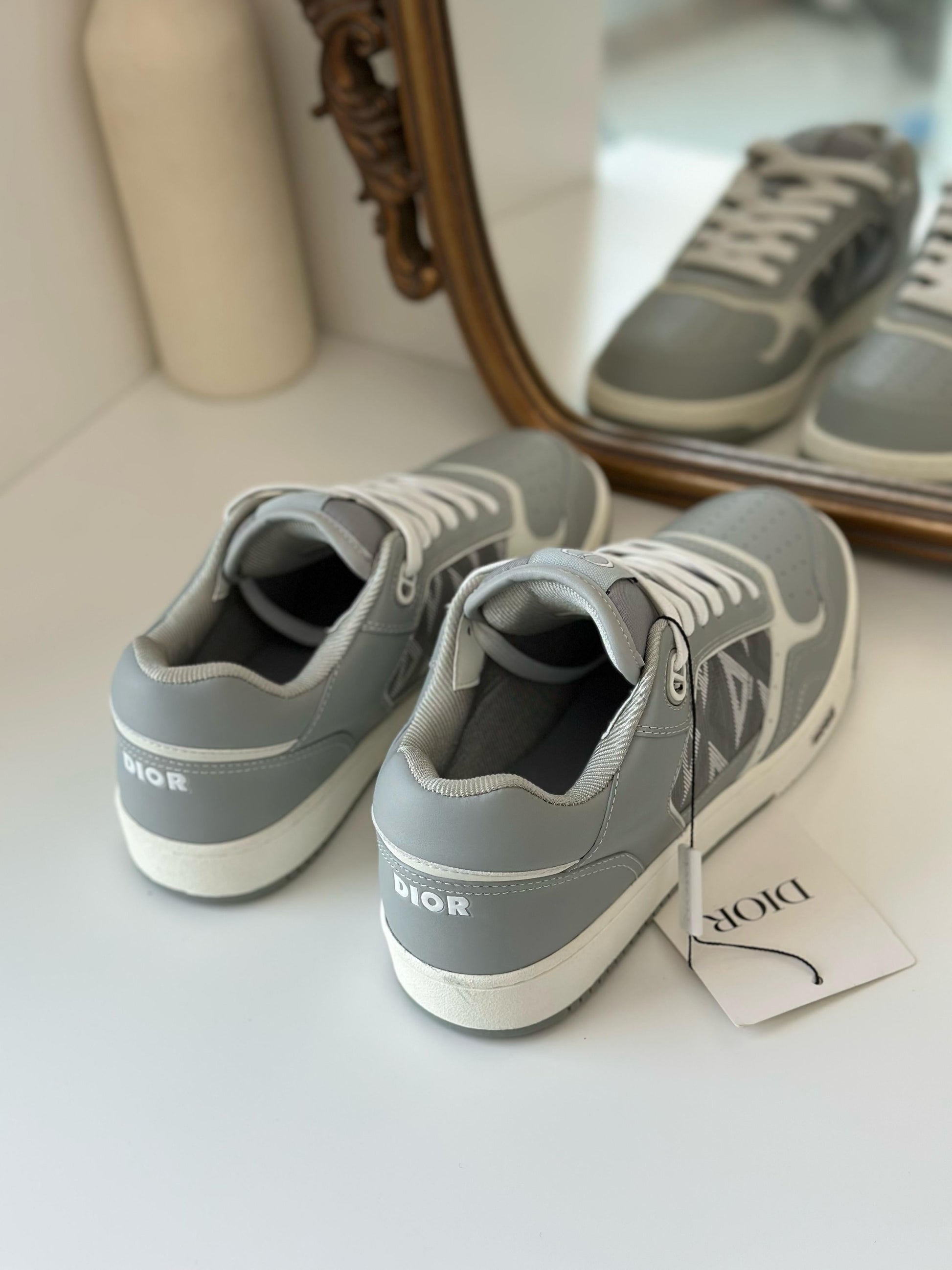 Dior B27 Low 'Grey CD Diamond' Sneakers – 3SN272ZPP86851 (Men’s)