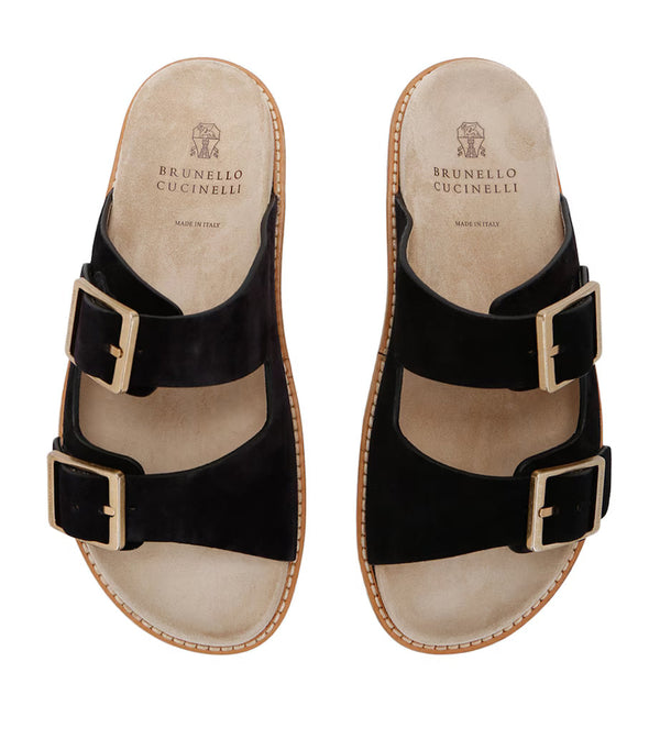 Brunello Cucinelli Sandals | Suede Double-strap