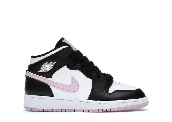 Air Jordan 1 Mid 'Black / White / Mauve Pink'