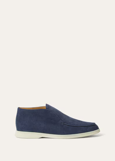 Loro Piana Loafers | Open Walk Ankle Boot Very Dark Deep Sea