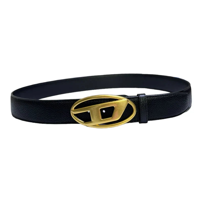 Diesel Logo-plaque Leather Belt