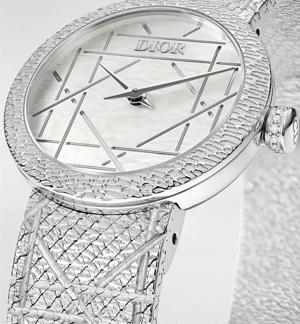 La D My Dior Ø 25 MM, Steel and Mother-of-Pearl| Women's