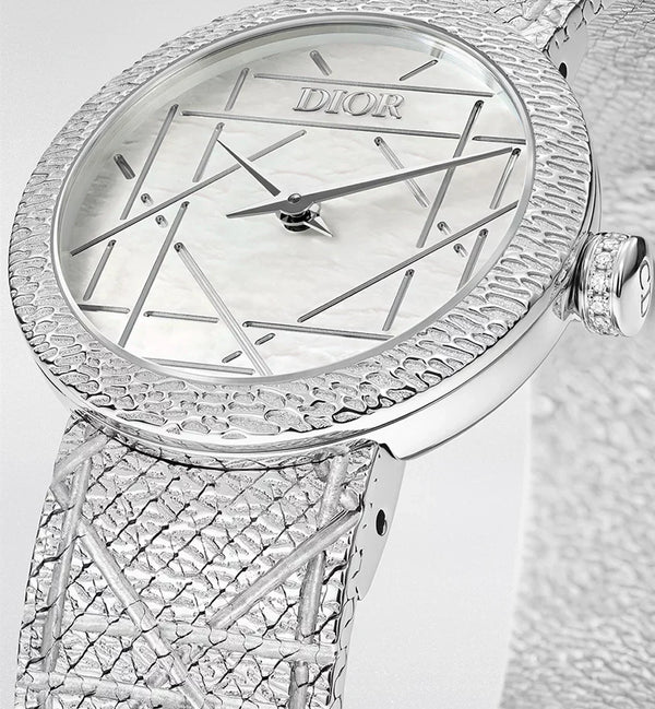 La D My Dior Ø 25 MM, Steel and Mother-of-Pearl| Women's