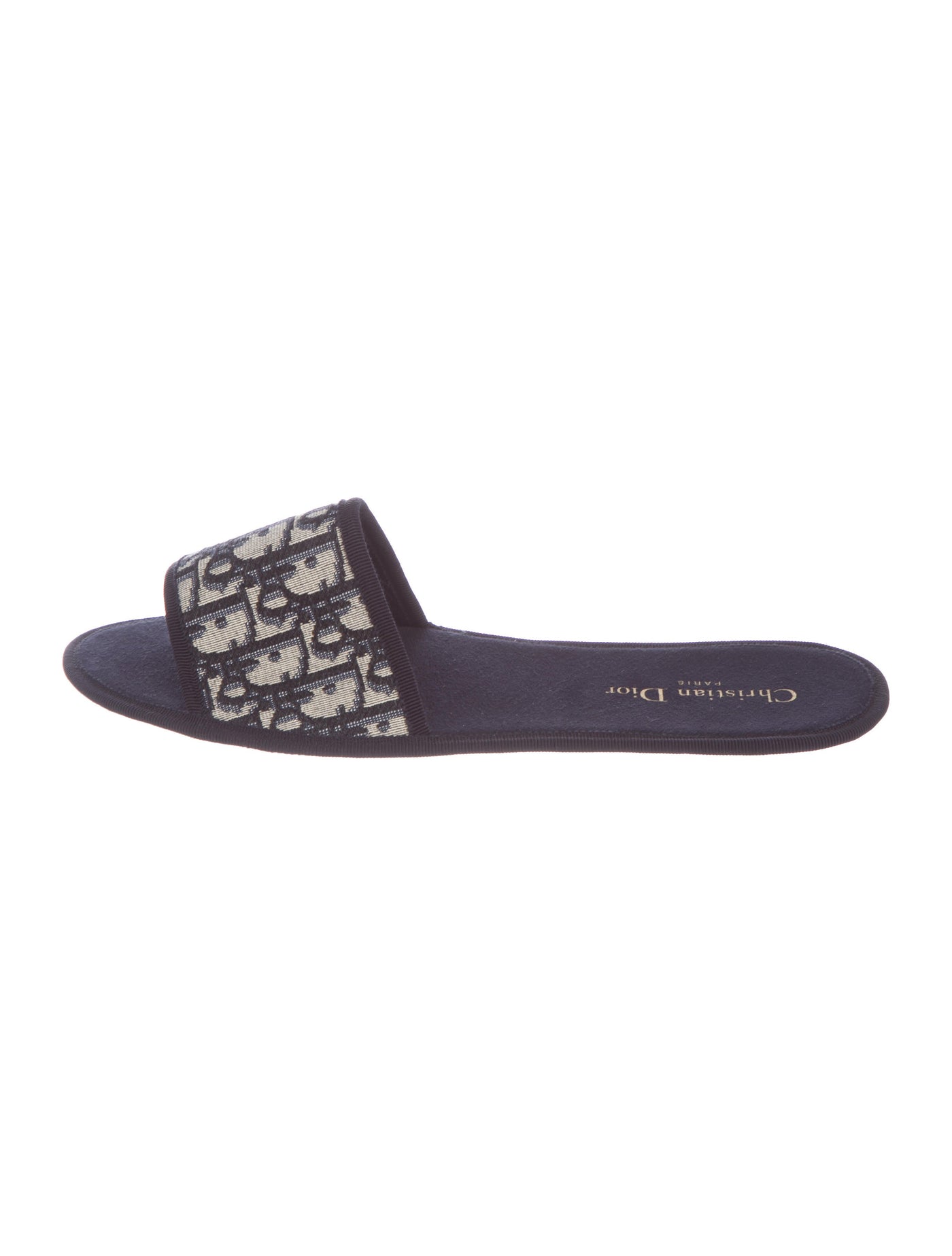 Christian Dior Oblique Strap Slide Sandals