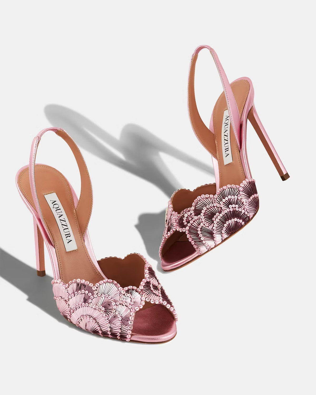 Aquazzura Ce Soir slingback sandals ROSA